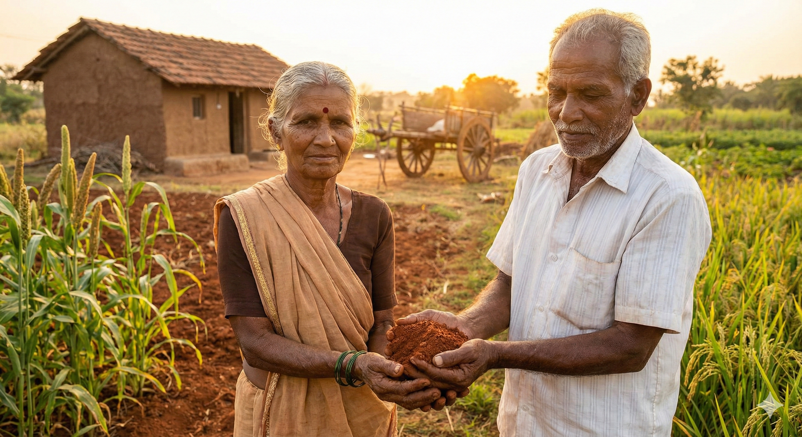 Farmer in field